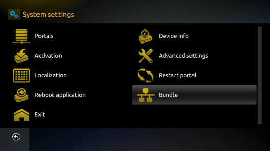 system settings bundle