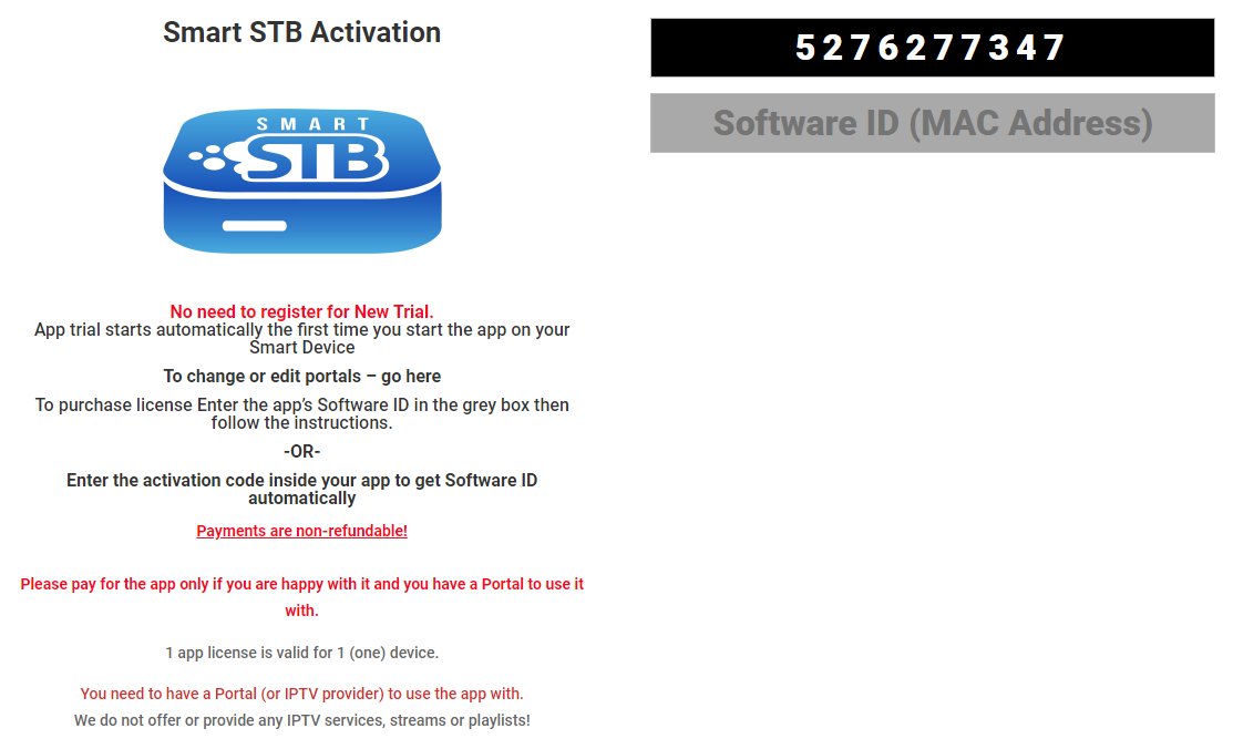 activation code - new
