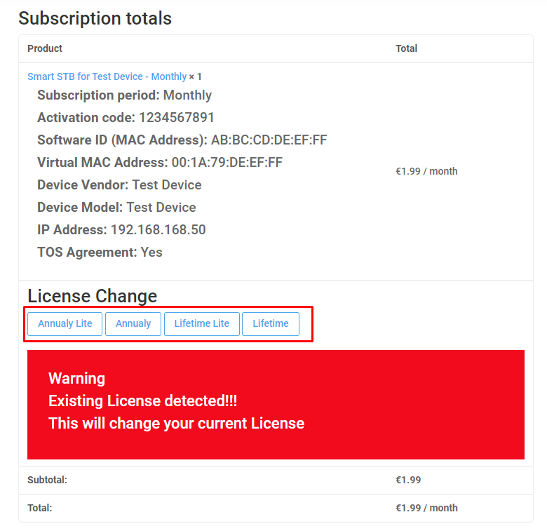 upgrade license new